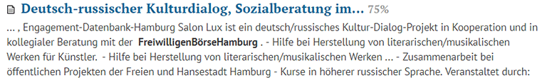 Deutsch-russischer Kulturdialog, Sozialberatung im Vor-Ort-Büro am Hansaplatz